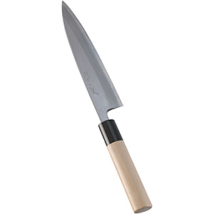 遠藤商事 SA 佐文 本霞・玉白鋼 柳刃 木製サヤ付 24cm - 調理器具のSHOKUBI
