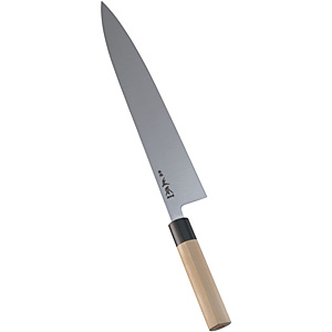 正本総本店 正本 本霞玉白鋼 水牛柄 牛刀 24cm - 調理器具のSHOKUBI