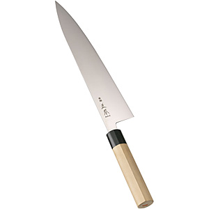 正本総本店 正本 スウェーデン鋼 水牛柄 牛刀 24cm - 調理器具のSHOKUBI