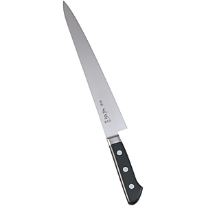 正本総本店 正本 ハイパーモリブデン鋼 ツバ付 牛刀 18cm - 調理器具の