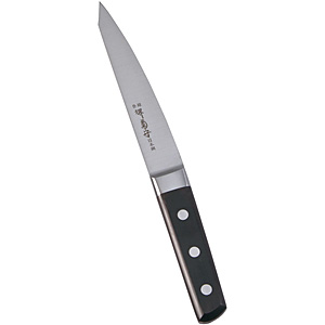 堺　菊守　切付け牛刀　日本鋼 堺菊守 日本鋼 口金付 巾広厚口牛刀 両刃 27cm - 調理器具のSHOKUBI