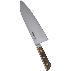 正広 牛刀 300mm 日本鋼 口金付 本職用包丁 13014 正広作 本職用日本鋼 口金付 牛刀 13014 30cm - 調理器具のSHOKUBI