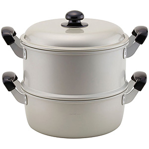 北陸アルミニウム ゆうげ紀行 アルマイト セイロのみ 28cm - 調理器具