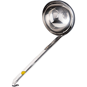 三宝産業 18-8 ステンレス カラーマーカー付き レードル 黄 80cc