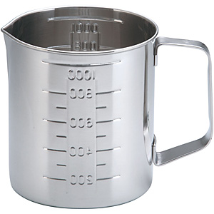 遠藤商事 SA 18-8 ステンレス 水マス 口付 1リットル - 調理器具のSHOKUBI