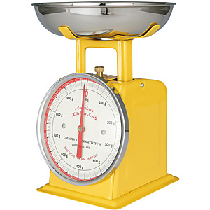 イエロー スプリングスケール 1kg 100-261 ダルトン アメリカン キッチンスケール 1kg 100-061 サックス - 調理