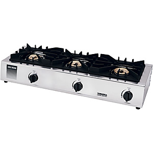 山岡金属工業 ガッツNo.2 ガステーブル 2連 SK-2 LPガス - 調理器具の