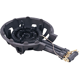 大栄産業 鋳物コンロ 二重 LPガス DE-21J PSL パイロット付 - 調理器具