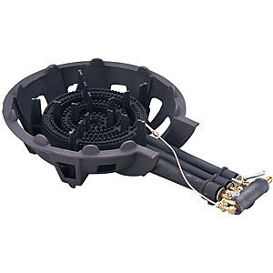 大栄産業 鋳物コンロ 三重 パイロット付 DE-30n LPガス - 調理器具の