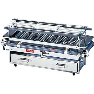 遠藤商事 SA 18-0 ステンレス 強力焼鳥器 小 LPガス - 調理器具のSHOKUBI