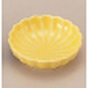 珍味入れ　黄釉黄釉グリーン菊葉型珍味入れ10客 珍味入れ 黄釉黄釉グリーン菊葉型珍味入れ10客 珍味入れ 黄釉グリーン