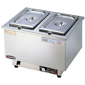エイシン　電気 卓上ウォーマー (湯煎式) ES-5W エイシン電機 電気卓上ウォーマー ES-5W型 ヨコ型 - 調理器具のSHOKUBI
