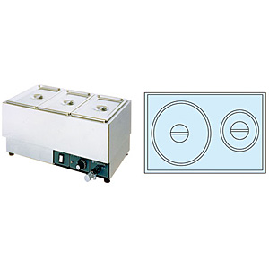 フジマック 電気 フードウォーマー ヨコ型 FFW5434 Iタイプ - 調理器具