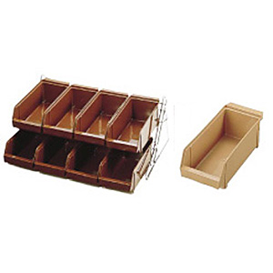 遠藤商事 SA スタンダード オーガナイザー 2段4列 キャメル - 調理器具