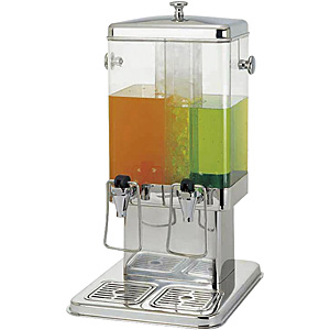 KINGO ジュースディスペンサー　10L 遠藤商事 KINGO ジュースディスペンサー 10402ー2 6L×2 62-6532-04 1個