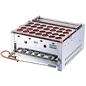 イ） 今川焼器 銅一枚板 15ヶ×4列 EGI-60 LPガス - 調理器具のSHOKUBI