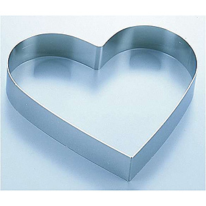 タイガークラウン 18-8 ステンレス ハートセルクルリング 浅型 No.1240