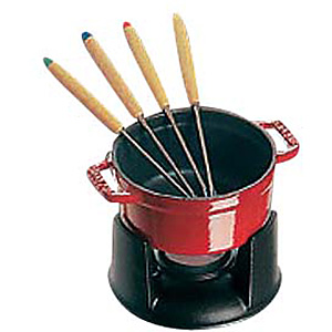 ストウブ ミニ・チョコ フォンデュセット 40509-586 グレー - 調理器具