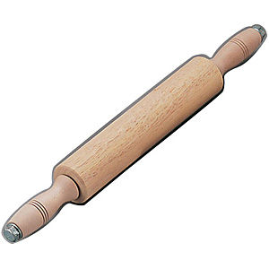 木製 麺棒 ローラー式 73331 φ60×300mm - 調理器具のSHOKUBI