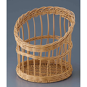 樹脂 フランスパンスタンド 丸型 茶 91-106B 小 - 調理器具のSHOKUBI