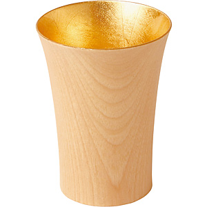 WOOD CUP ��6.5cm GOLD