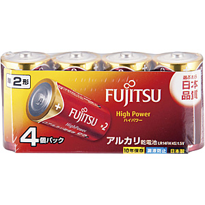 FUJITSU �n�C�p���[ ���d�r 4�{���� LR14FH �P2