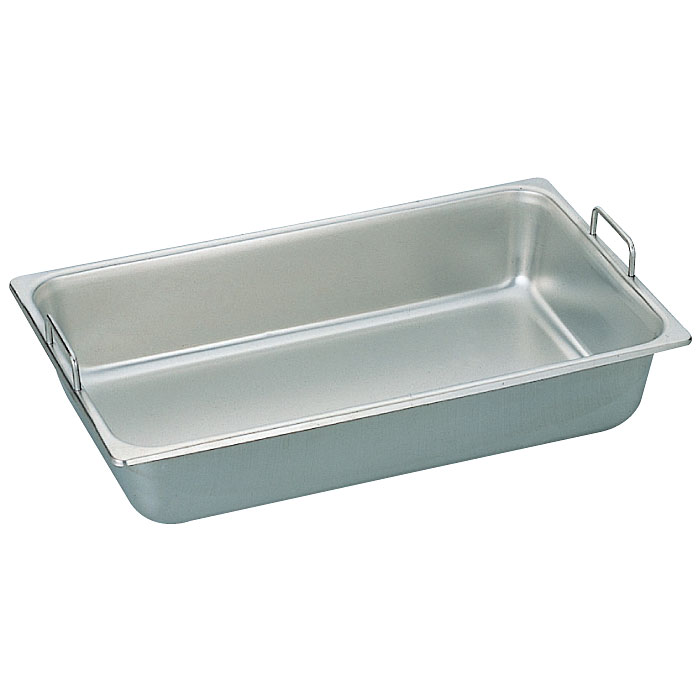 スギコ 18-8 ステンレス ハンドル付 ホテルパン 1/2サイズ(固定