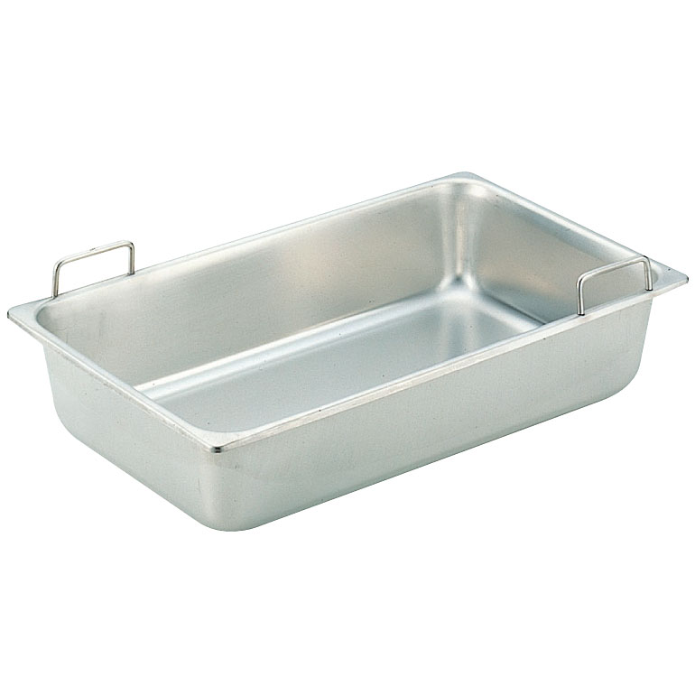 スギコ 18-8 ステンレス ハンドル付ホテルパン 1/1サイズ(固定ハンドル