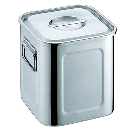 18-8ステンレス 業務用キッチンポット　36cm 36L 18-8ステンレス製 深型キッチンポット 36cm 11036 (持ち手付き) 18-8