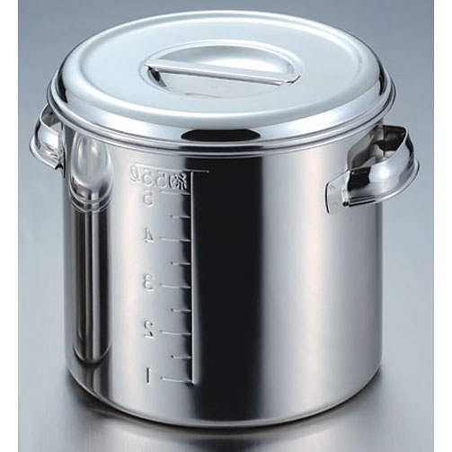 赤川器物製作所 AG 18-8深型キッチンポット(目盛付) 26cm(13.0L) 11026-
