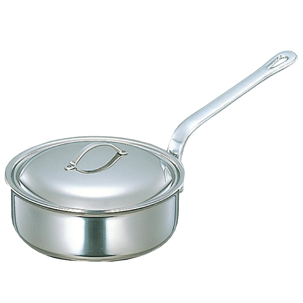 プロシード2 片手鍋 浅型 蓋付 502 φ18cm - 調理器具のSHOKUBI