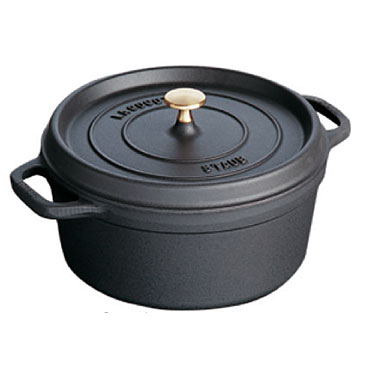 staub ピコ・ココット ラウンド ブラック ココット ブラック| 鋳物