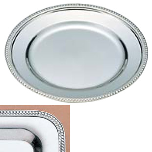 スギコ 18-8 ステンレス 丸皿 NSG渕 φ610mm SH-0124-N 24インチ - 調理