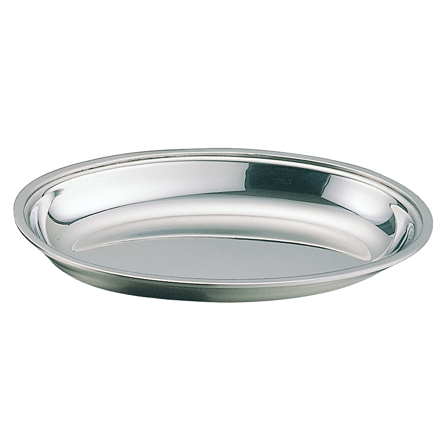 18ー8ステンレス平渕小判皿10枚 【公式通販】