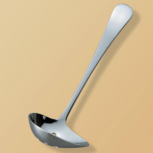 SA18-8和ラージサーバースプーン朱金 穴明 厨房用品 調理小物 レードル トング ターナー 業務用 SA18−8和ラージ