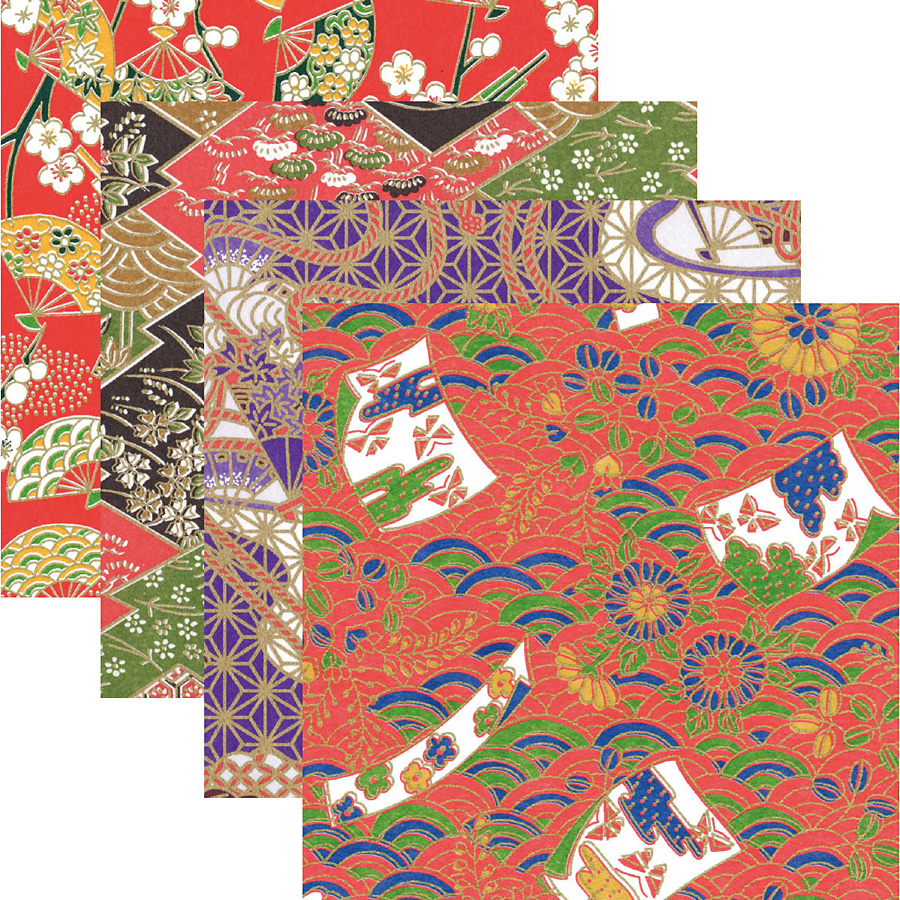 友禅千代紙 100枚入り 5寸 - 調理器具のSHOKUBI