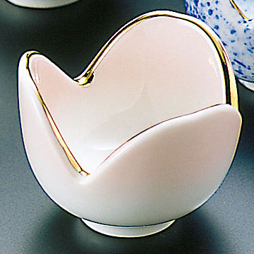 三ツ山珍味入れ 約φ5.5cm ピンク吹 - 調理器具のSHOKUBI