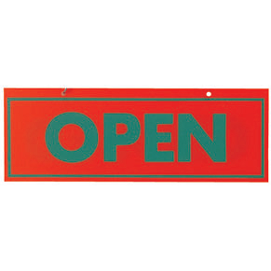 オープンプレート OPEN/CLOSED レッド