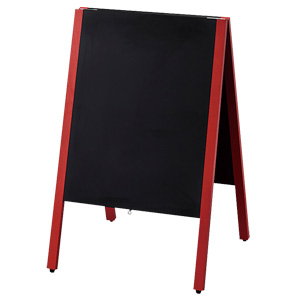 赤枠 スタンド 黒板 マーカーチョーク兼用タイプ