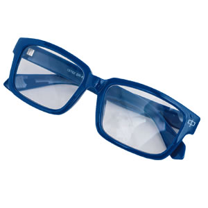 老眼鏡 単品 中度+2.5/ブルー