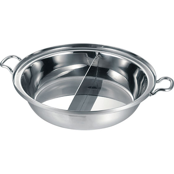 調理器具 Hide プロデンジ ちり鍋 仕切り付 蓋付き 30cm - 調理器具のSHOKUBI