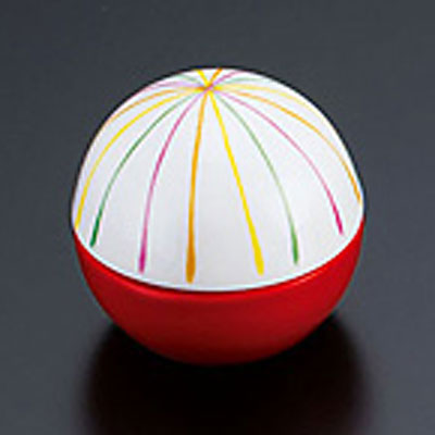 手まり型 珍味入れ 約φ5.3cm 赤 - 調理器具のSHOKUBI