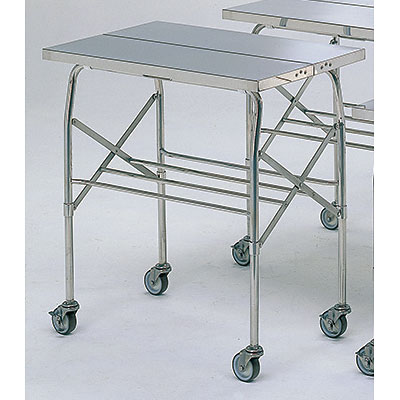 ステンレスのサイドワゴンテーブル（元々は厨房機器） ステンレスのサイドワゴンテーブル（元々は厨房機器） ステンレスの