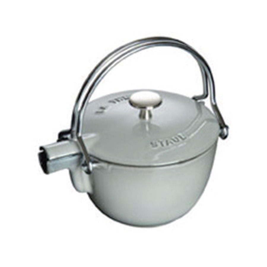 ストウブ ラウンドティーポット 40509-420 グレー - 調理器具のSHOKUBI