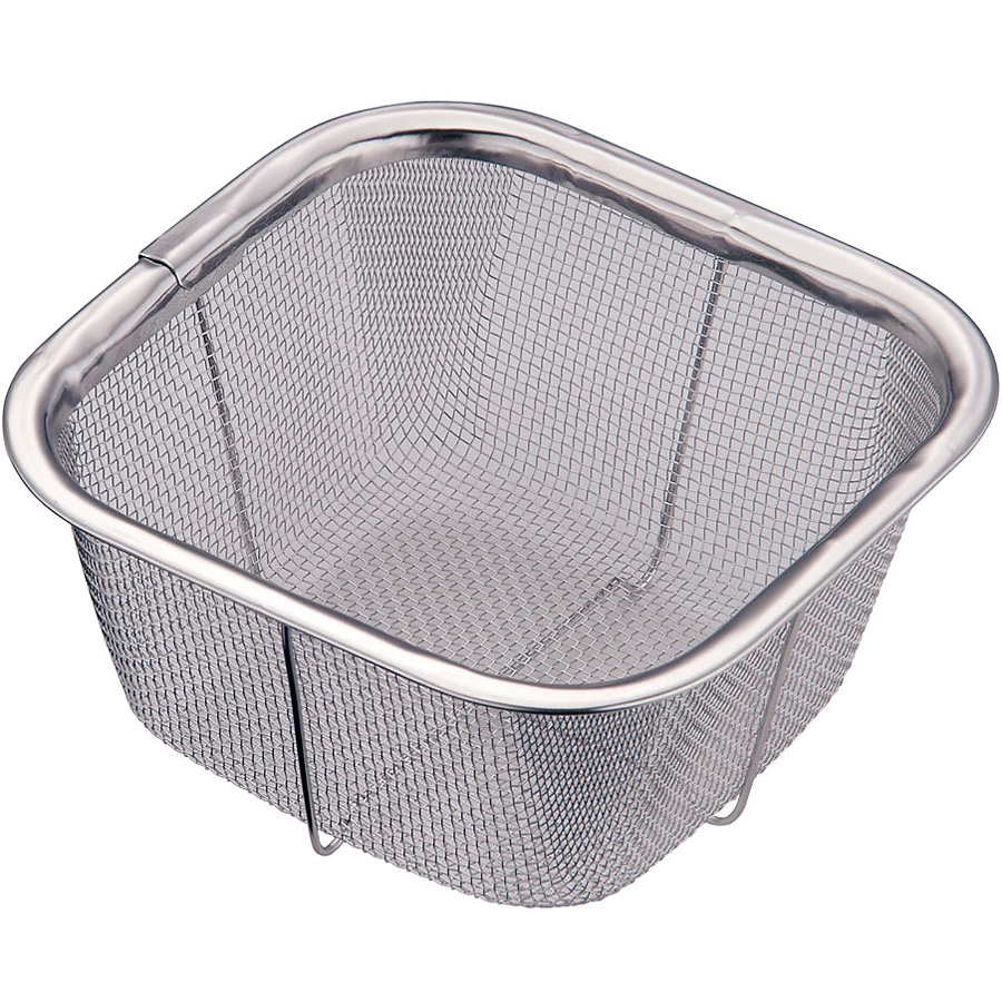 アンティーク 日本製大型角ザル 漆 55×55cm 国産】角竹ざる（大） |