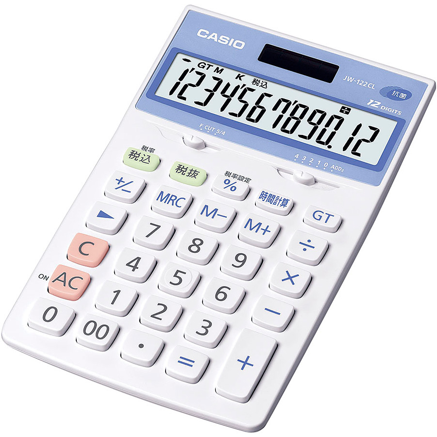 カシオ計算機 抗菌電卓 12桁 JW-122CL-N - 調理器具のSHOKUBI