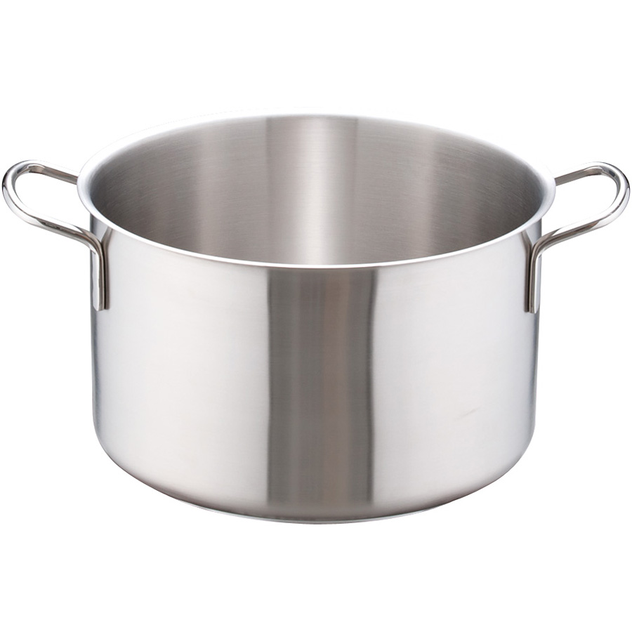 ムラノ インダクション 18-8 ステンレス 半寸胴鍋 蓋無 32cm - 調理