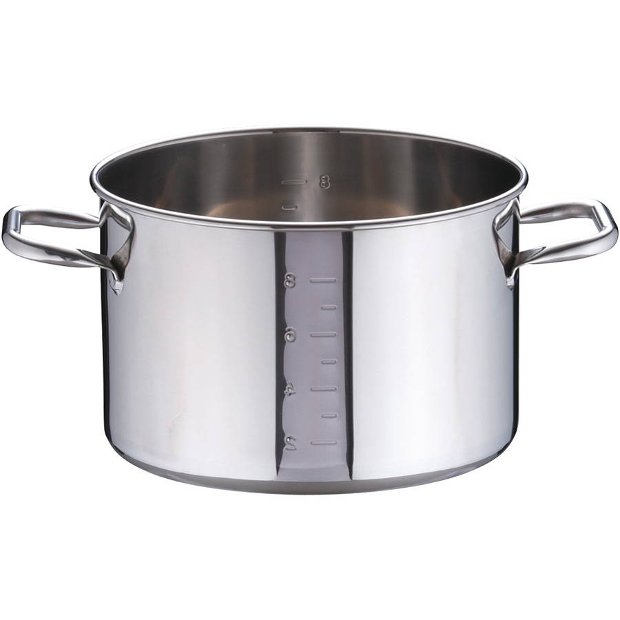 遠藤商事 SAモリブデン 半寸胴鍋(目盛付) 27cm (品番)AHV10027 TKG SA モリブデン 半寸胴鍋 目盛付 27cm AHV10027 遠藤商事