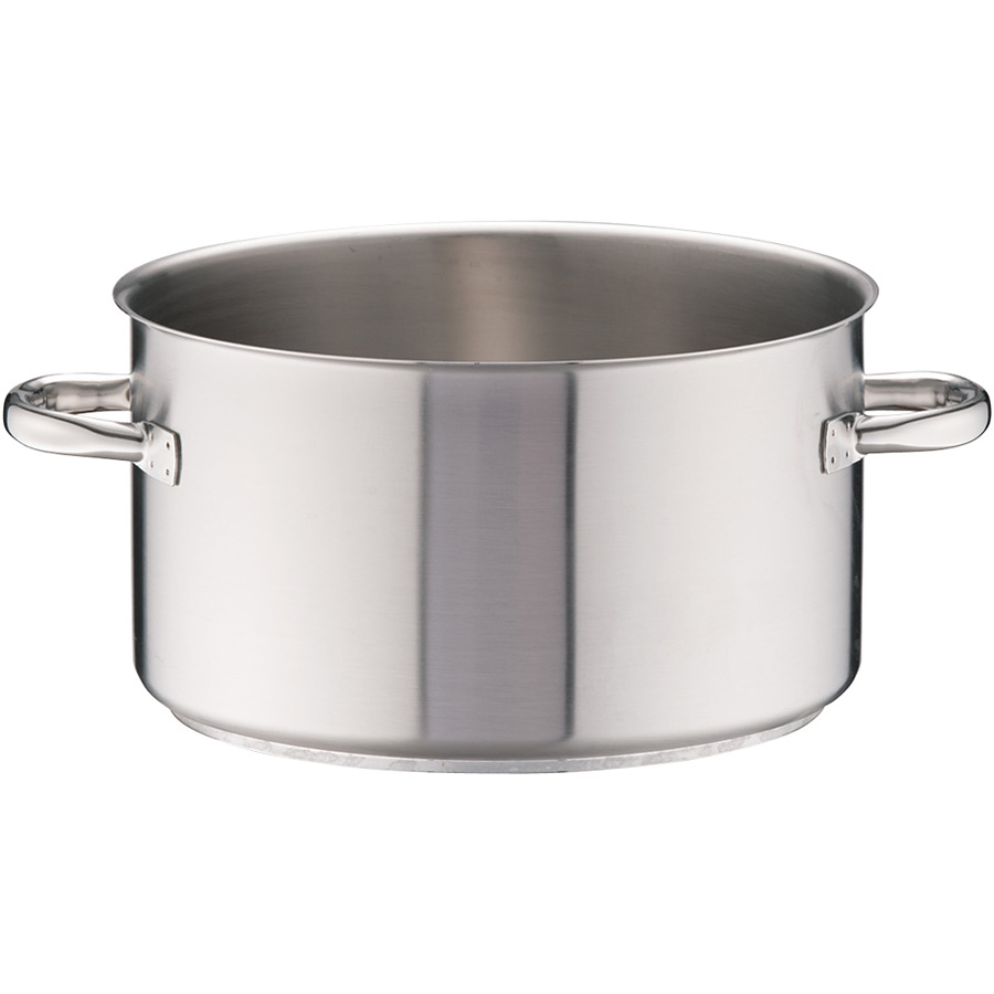 パデルノ グルメシリーズ 18-10 ステンレス 半寸胴鍋 蓋無 1007-36