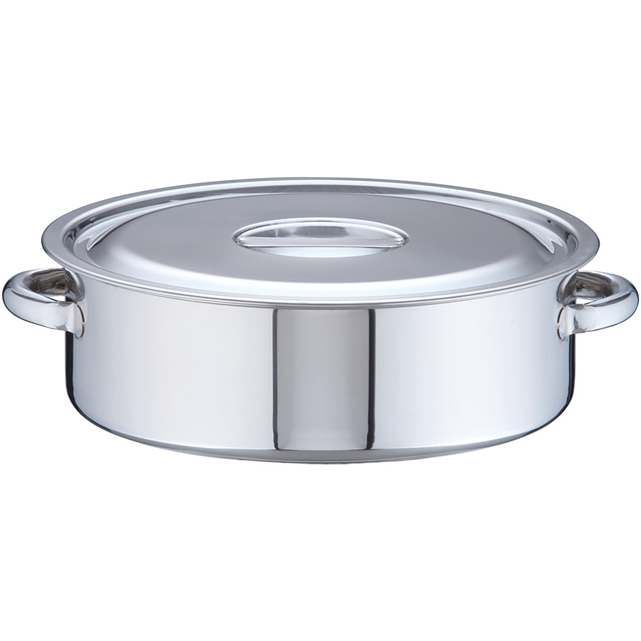 遠藤商事 SA 18-8 ステンレス 外輪鍋 内径33cm - 調理器具のSHOKUBI